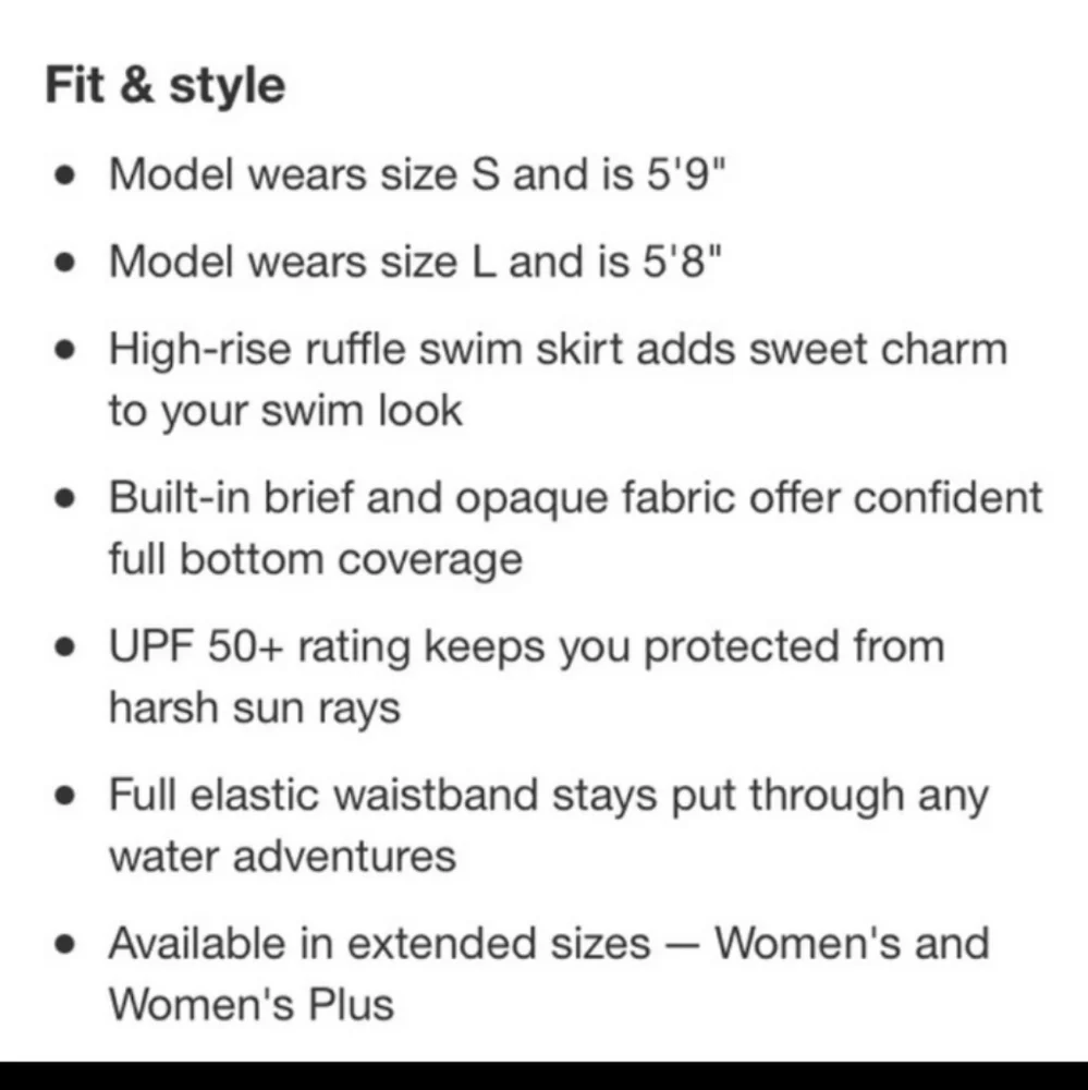 Nwt Women's Ruffle Swim Skirt - Aqua Green® Black Size: XL (16-18) 080
